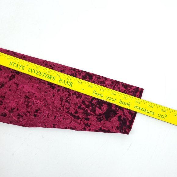 Jodifl Burgundy Velvet Hooded Pullover Top Sz M Stretchy Pocket Long Sleeve Boho - Picture 9 of 12